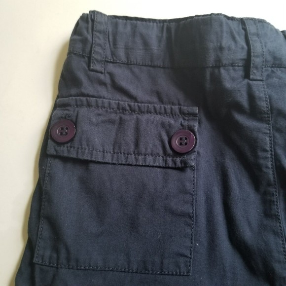 Dragon and Rabbit Shorts Boys 5 Navy Blue Cuffed Adjustable Waist Knee Length - Picture 7 of 8